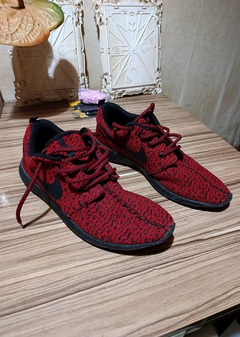 Kırmızı Örgü Unisex Spor Ayakkabı - Görsel 4