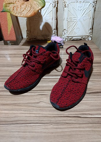 Kırmızı Örgü Unisex Spor Ayakkabı - Görsel 3