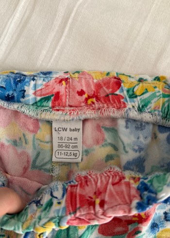 Çiçek Desenli Bol Kesim Kız Çocuk Pantolon - Görsel 2