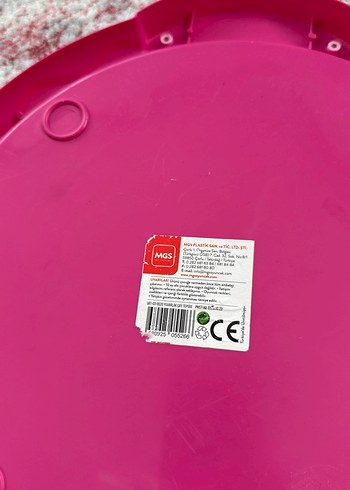 Pembe Kalp Detaylı oyuncak tepsi - Görsel 3