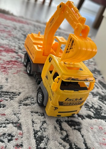 Sarı Oyuncak Kepçe Kamyon - Görsel 2