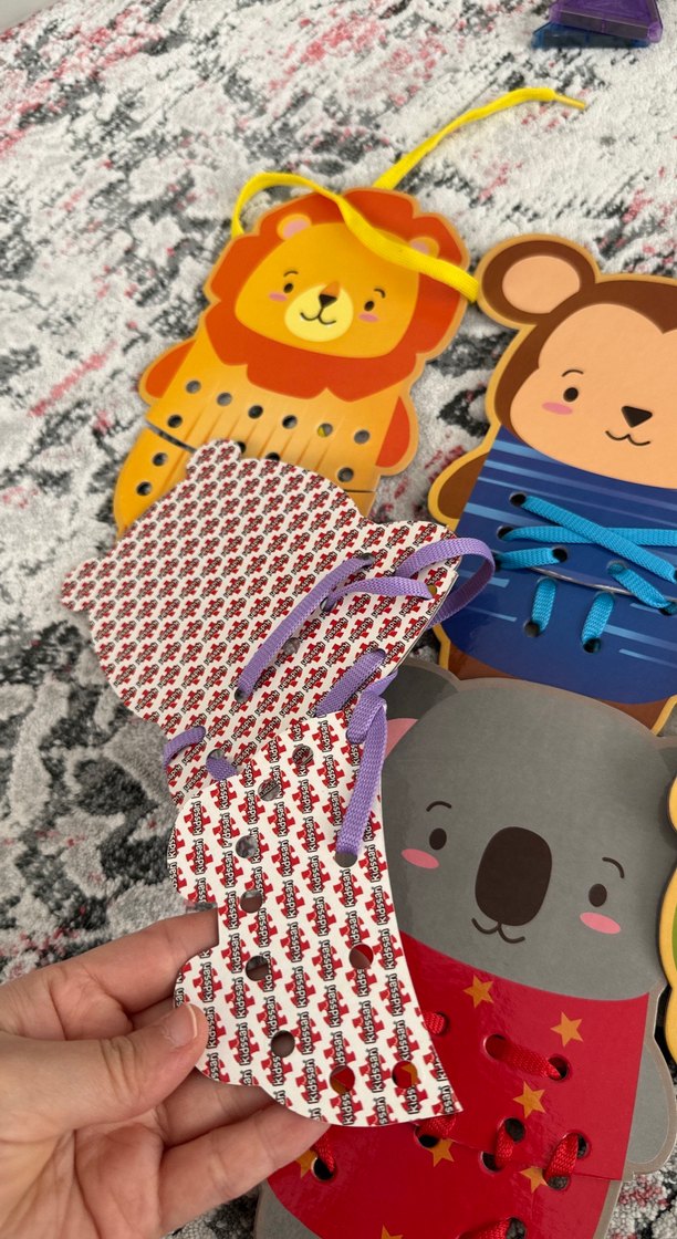 Renkli Hayvan Figürlü Bağcık Oyuncakları - Görsel 2