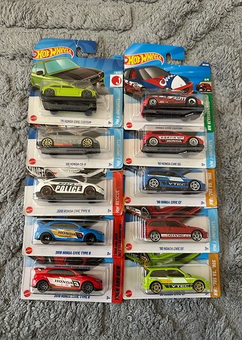 Hot Wheels Honda 10 lu Lot