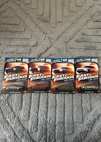 Hot Wheels Fast Furious 4 lü Lot