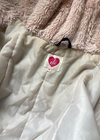 Kürklü Kapüşonlu Mavi Kadın Kış Montu - Görsel 4