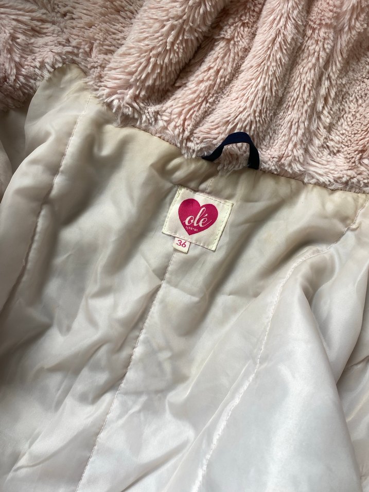 Kürklü Kapüşonlu Mavi Kadın Kış Montu - Görsel 4