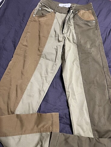 bershka boru paça blok pantolon