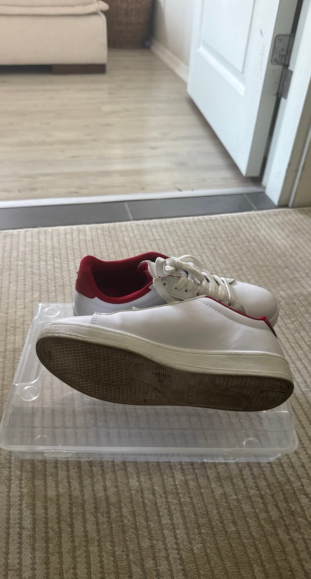 Beyaz Spor Ayakkabı Kadın Velcro Detaylı - Görsel 3