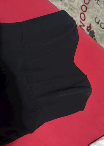 Straplez Siyah Midi Gotik Elbise - Görsel 4