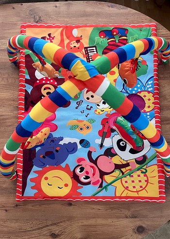 Renkli Bebek Oyun Halısı, Yumuşak ve Eğlenceli - Görsel 2