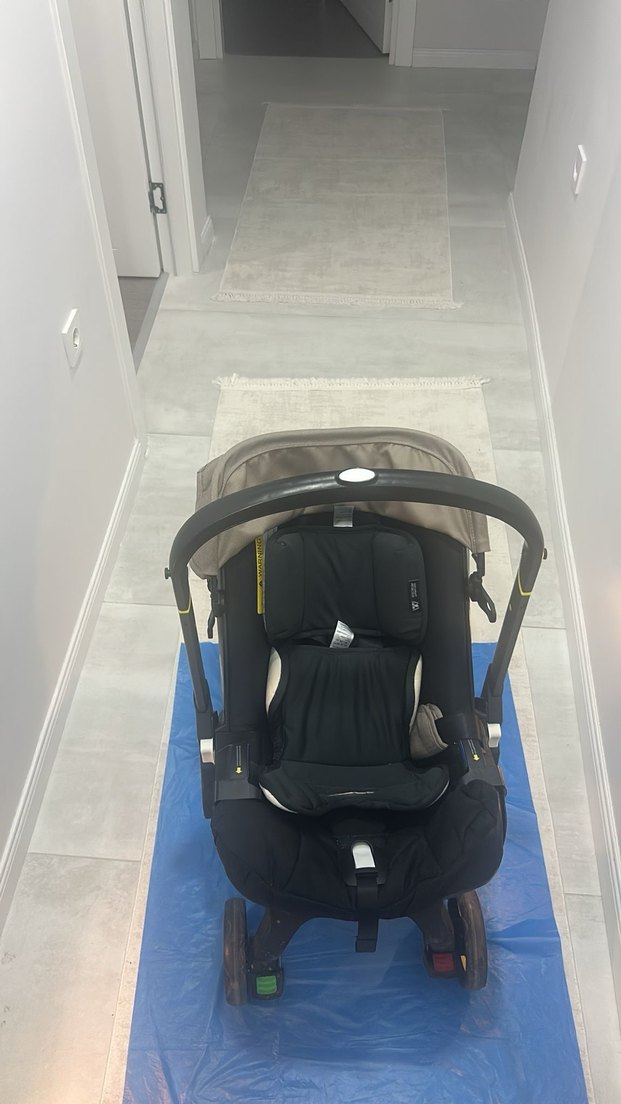 Gri-kahverengi Bebek Arabası ve Aksesuarları - Görsel 5