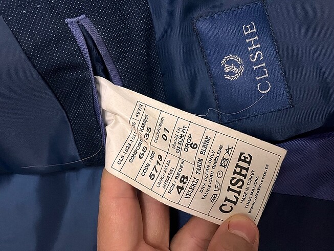 48 Beden Lacivert 48 beden takım elbise