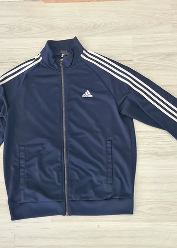 Adidas Erkek Lacivert Fermuarlı Ceket
