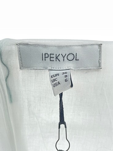36 Beden beyaz Renk ipekyol Kısa Elbise %70 İndirimli.