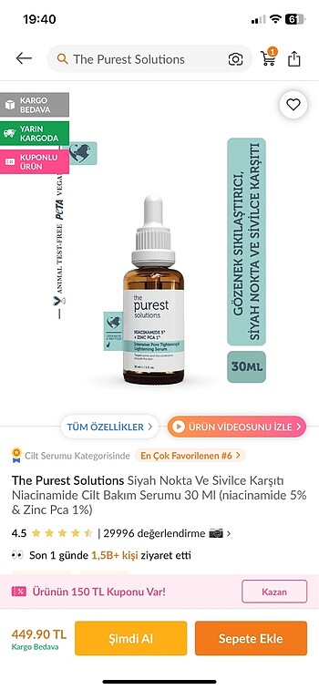  Beden Nemlendirici serum c vitamin
