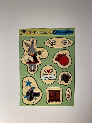  4lü sticker set
