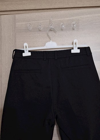 Erkek Siyah Midi Kumaş Pantolon - Görsel 5