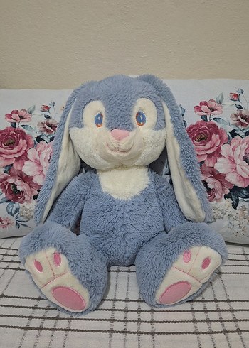 Mavi ve Pastel Peluş Tavşan Oyuncak - Görsel 2