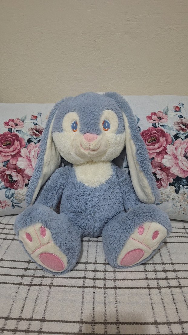 Mavi ve Pastel Peluş Tavşan Oyuncak - Görsel 2