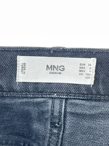 34 Beden siyah Renk Mango Jean / Kot %70 İndirimli.