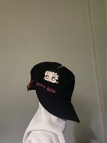 Beden Betty boop kasket şapka ekose