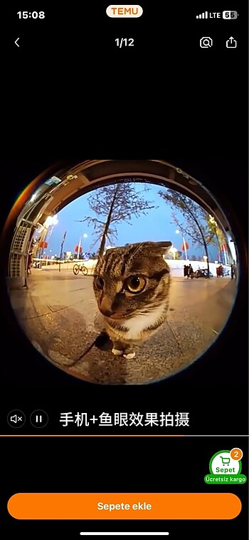 Diğer Micro lens telefon kamera uyumlu fish eyes