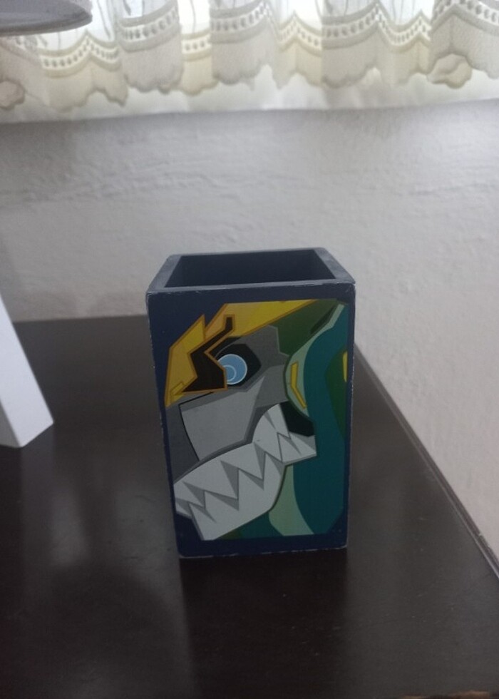 Ahşap masa kalemlik - Görsel 3