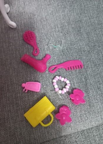 Pembe Aksesuarlarla Renkli Bebek Seti - Görsel 3