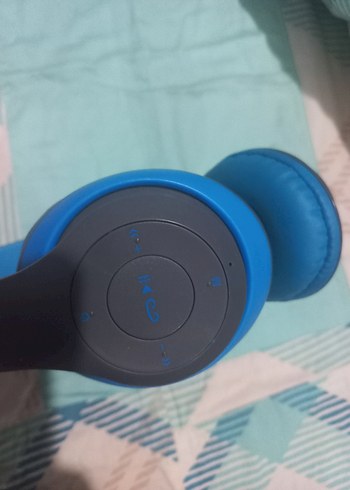 Mavi Renkli Kulak Üstü Kulaklık - Görsel 2