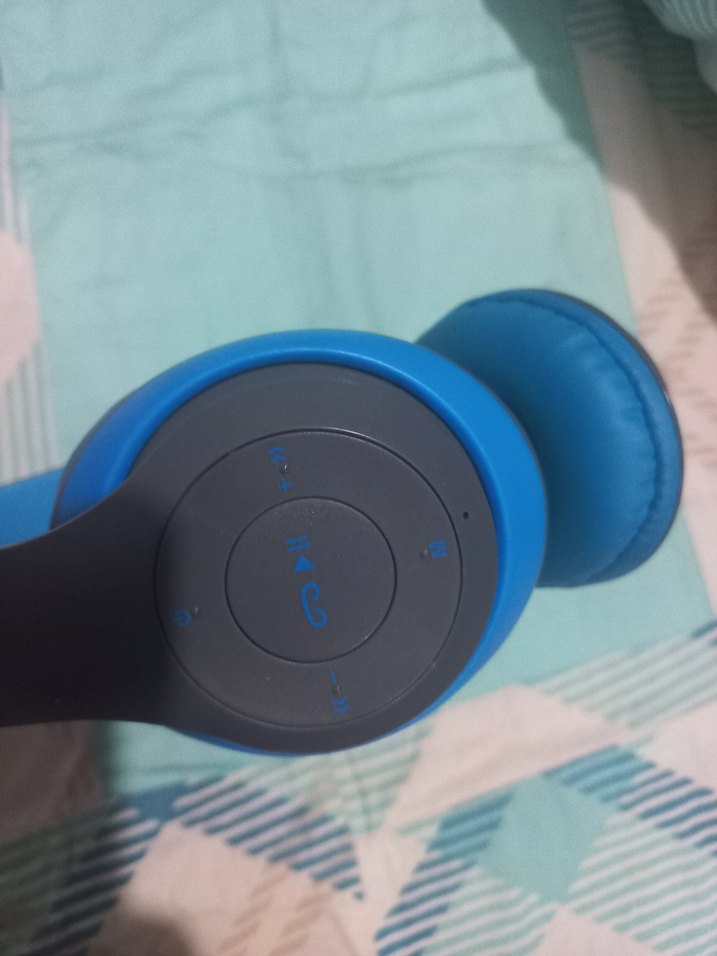 Mavi Renkli Kulak Üstü Kulaklık - Görsel 2