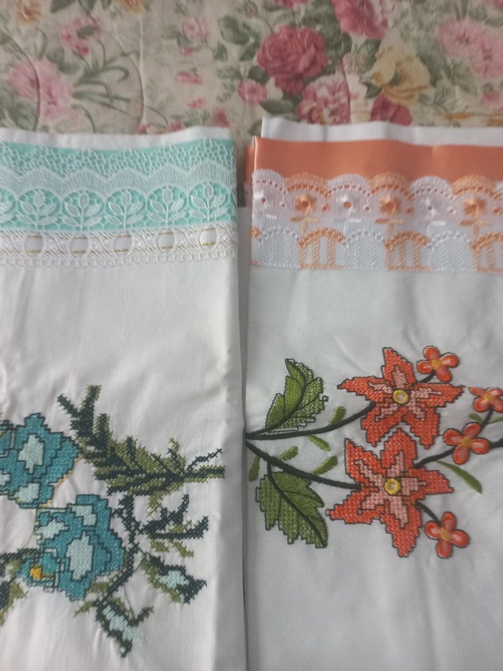 2 çift yastık kılıfı, 2 adet bohça - Görsel 3