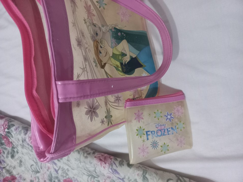 Frozen Temalı Pastel Renkli Animasyon Figürlü Çanta - Görsel 3