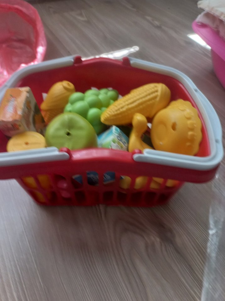 Renkli Kırmızı Saklama Sepeti - Görsel 2