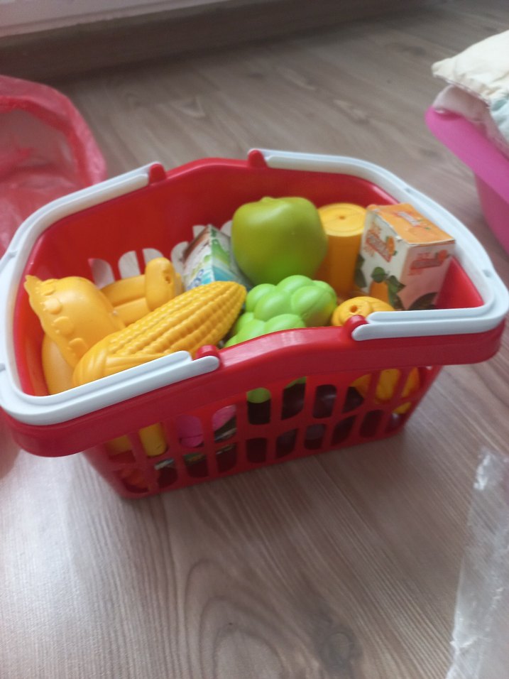 Renkli Kırmızı Saklama Sepeti - Görsel 3