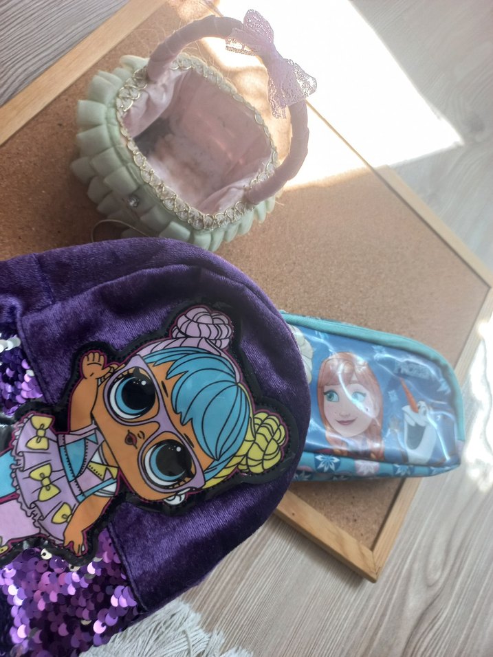 Mor Payetli Pop Kültür Kız Aksesuarı - Görsel 2