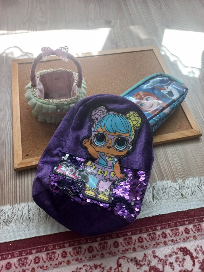 Mor Payetli Pop Kültür Kız Aksesuarı - Görsel 3