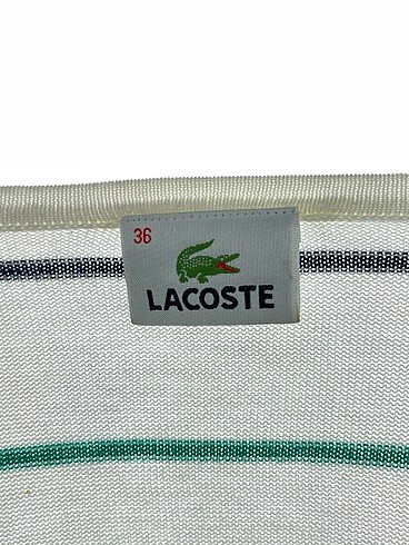 36 Beden beyaz Renk Lacoste Kazak / Triko %70 İndirimli.