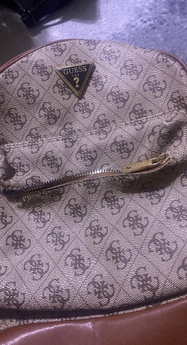 Guess Kahverengi Deri Kadın Sırt Çantası - Görsel 4