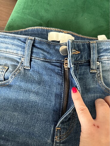34 Beden mavi Renk H&M kot şort
