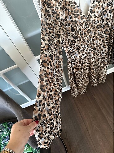 36 Beden Harika leopar elbise