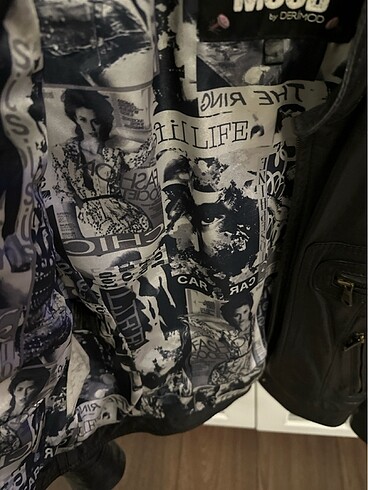 Hakiki deri ceket siyah - Görsel 3