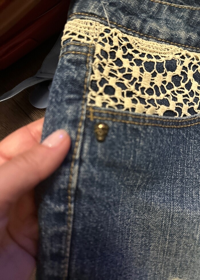 Kot şort 28 beden - Görsel 3