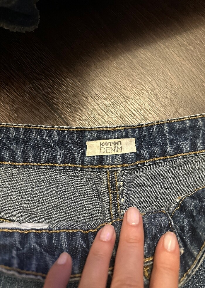 Kot şort 28 beden - Görsel 4