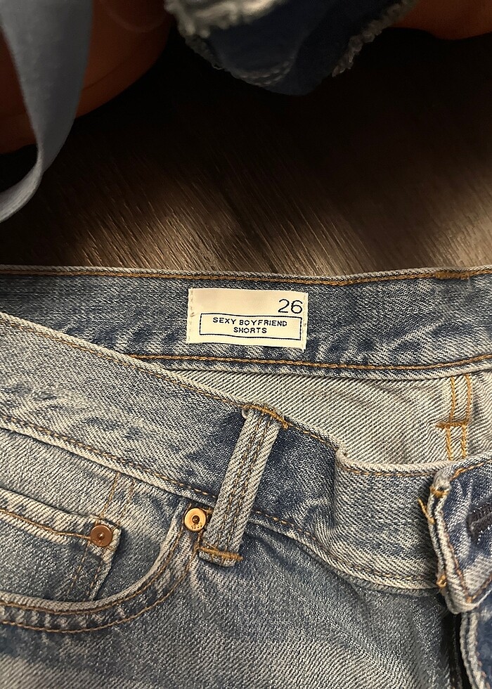 Gap kot şort - Görsel 3