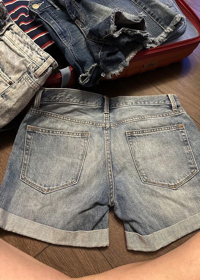 Gap kot şort - Görsel 4