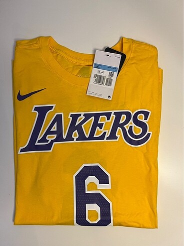 Nike Los Angeles Lakers NBA Es Nn Erkek Sarı T-Shirt