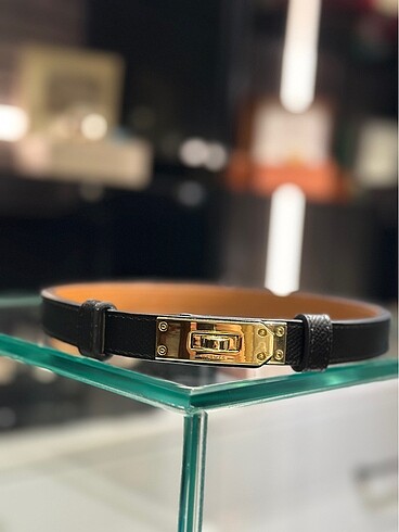 Hermes Hermes ayarlanabilir kemer taba-siyah