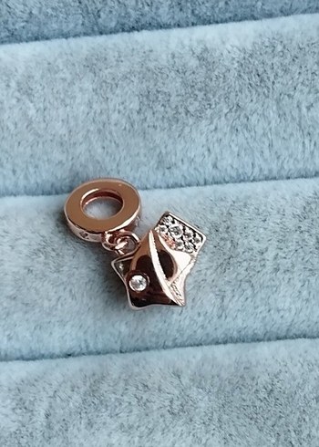 Beden turuncu Renk Pandora rose süslenmiş yıldız charm