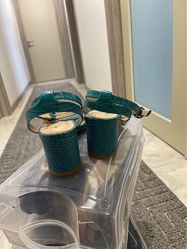 36 Beden turkuaz Renk massimo dutti topuklu sandalet