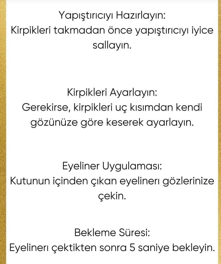 Sıfır 6 Farklı Kirpik ve 2 Sihirli Eyeliner Seti - Görsel 3